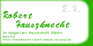 robert hauszknecht business card